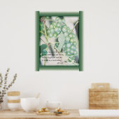 Poster Je suis l'art de l'Ecriture Vigne (Cuisine)