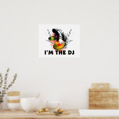 Poster Je suis le DJ Rockin Les Tourne-disques (Cuisine)