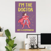 Poster Je suis le Docteur. Pas un Compagnon. (Bureau à domicile)