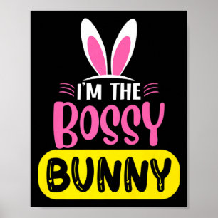 Poster Je Suis Le Lapin Autoritaire Oreilles De Lapin Oeu