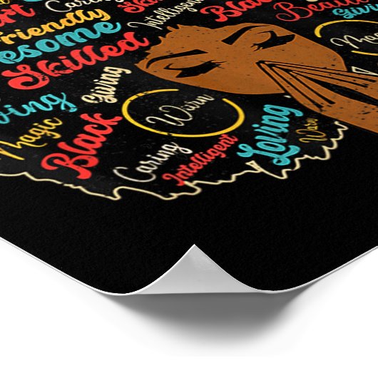 Poster Je suis le Mois de l'Histoire des Noirs Afro-Améri (Coin)