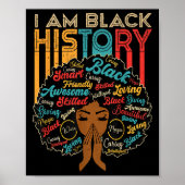 Poster Je suis le Mois de l'Histoire des Noirs Afro-Améri (Devant)