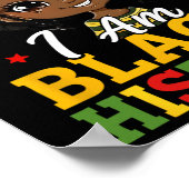 Poster Je suis le mois de l'histoire des Noirs Afro-Améri (Coin)