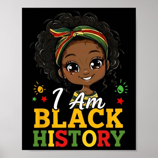 Poster Je suis le mois de l'histoire des Noirs Afro-Améri (Devant)