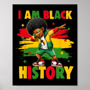 Poster Je suis le Mois de l'histoire des Noirs Afro-Améri