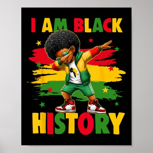 Poster Je suis le Mois de l'histoire des Noirs Afro-Améri (Devant)