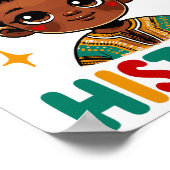 Poster Je suis le Mois de l'histoire des Noirs Afro-Améri (Coin)