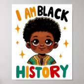 Poster Je suis le Mois de l'histoire des Noirs Afro-Améri (Devant)