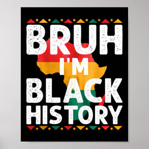 Poster Je suis le Mois de l'histoire des Noirs Fierté afr