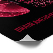 Poster Je Suis Le Papillon De Sensibilisation À L'Aneurie (Coin)