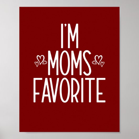 Poster Je suis le préféré de maman (Devant)
