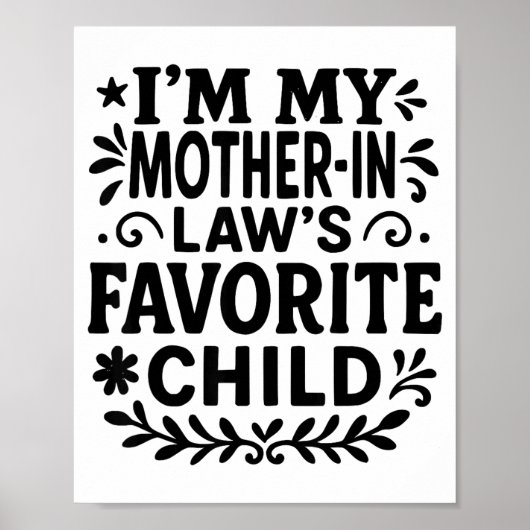 Poster Je suis l'enfant préféré de ma belle-mère  (Devant)