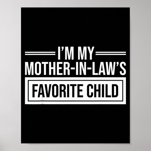 Poster Je suis l'enfant préféré de ma belle-mère Drôle de (Devant)