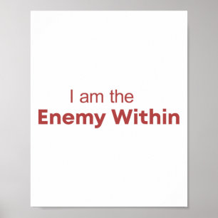 Poster Je Suis L'Ennemi De Kamala Harris Donald Trump 2