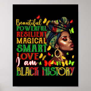 Poster Je suis l'histoire noire - Mois de l'histoire des