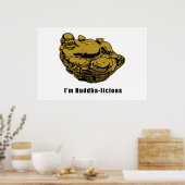 Poster Je suis licieux de Bouddha (Cuisine)