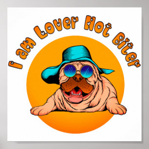 Poster Je suis Lover Not Biter