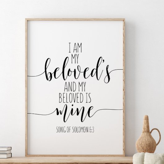 Poster Je suis mon bien-aimé, Chant de Salomon 6:3