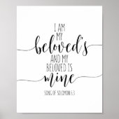 Poster Je suis mon bien-aimé, Chant de Salomon 6:3 (Devant)