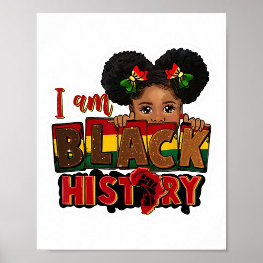 Poster Je Suis Noir Histoire Junetdix Black Melanin Kid G (Devant)