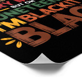 Poster Je Suis Noir Tous Les Mois, Les Hommes Blackity Du (Coin)