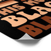 Poster Je suis Noir tous les mois mais ce mois-ci je suis (Coin)