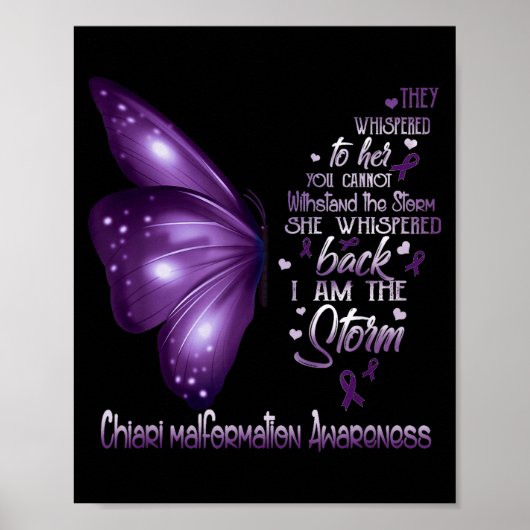 Poster Je suis papillon de sensibilisation à la malformat (Devant)