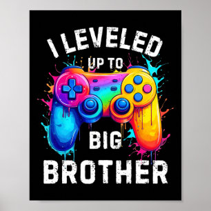 Poster Je suis passé au grand frère drôle Splash Art de j
