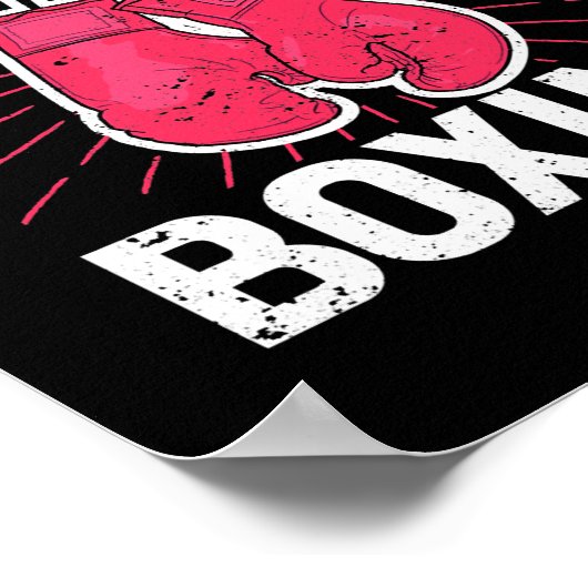 Poster Je suis plus agréable après la boxe gym Sport Boxe (Coin)