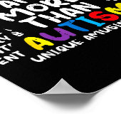Poster Je suis plus que l'autisme Asd Sensibilisation Hom (Coin)