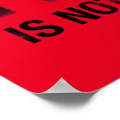 Poster Je suis positif Le VIH n'est pas un crime (Coin)