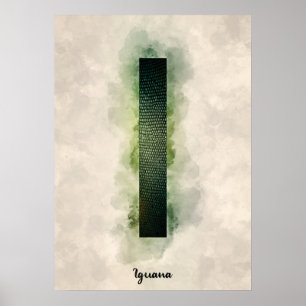 Poster Je suis pour l'iguane