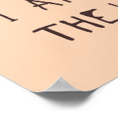 Poster Je Suis Prêt À Ce Que Les Feuilles Tombent ! (Coin)