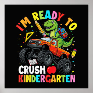 Poster Je suis prêt à déchirer la maternelle premier jour