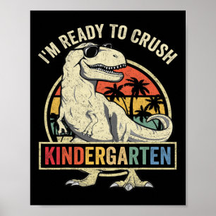 Poster Je suis prêt à écraser la maternelle à l'école