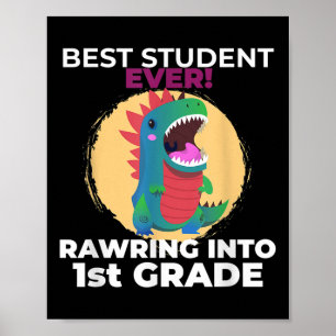 Poster Je suis prêt à écraser la première année dinosaure