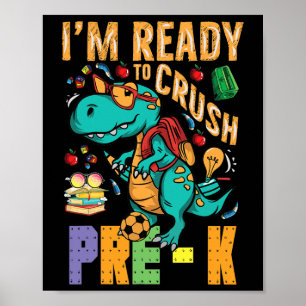 Poster Je suis prêt à écraser le camion monstre Dino Ck d