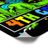 Poster Je suis prêt à écraser le dinosaure de 4e année 1e (Coin)