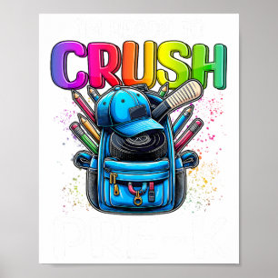 Poster Je suis prêt à écraser le hockey pré-maternelle Ck