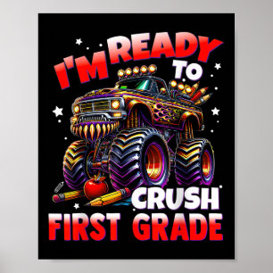 Poster Je Suis Prêt À Écraser Les Camions Monster De 1Ème