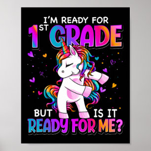 Poster Je suis prêt pour la 1re année Byck à l'école 1re