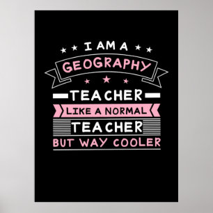 Poster Je Suis Professeur De Géographie