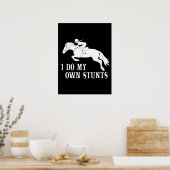 Poster Je Suis Propre Stunts Cheval Équitation (Cuisine)