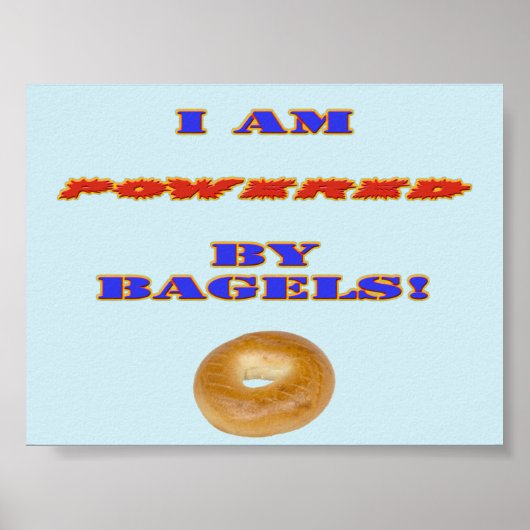 Poster Je suis propulsé par des Bagels (Devant)