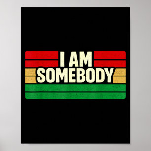 Poster Je suis quelqu'un affirmation positive rétro