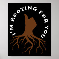 Je suis Rooting for You - Thumbs Up Roots Art