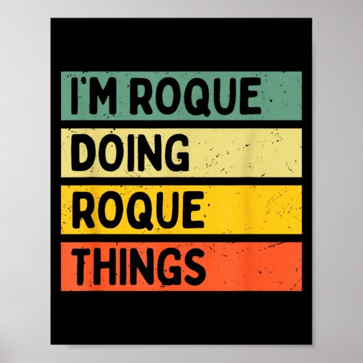 Poster Je suis Roque Faisant des Choses de Roque Drôle Ci (Devant)