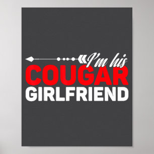 Poster Je suis sa petite amie cougar drôle pour couples a
