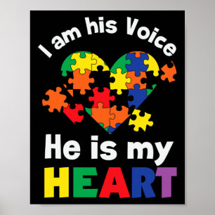 Poster Je Suis Sa Voix Il Est Mon Coeur Sensibilisation s