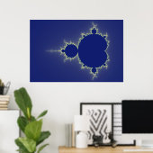 Poster Je Suis Si Bleu - Fractal (Bureau à domicile)